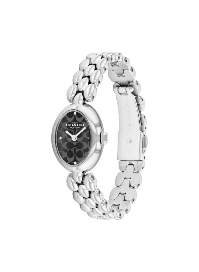 COACH  2-Hand Sammy Collection Quartz Movement Watch For Women With Silver Stainless Steel Bracelet - 14504420 for Women | Best Price UAE